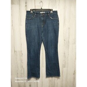 Levi's 515 Women's Size 12 Blue Bootcut Leg Dark Wash Cotton Blend Stretch Jeans